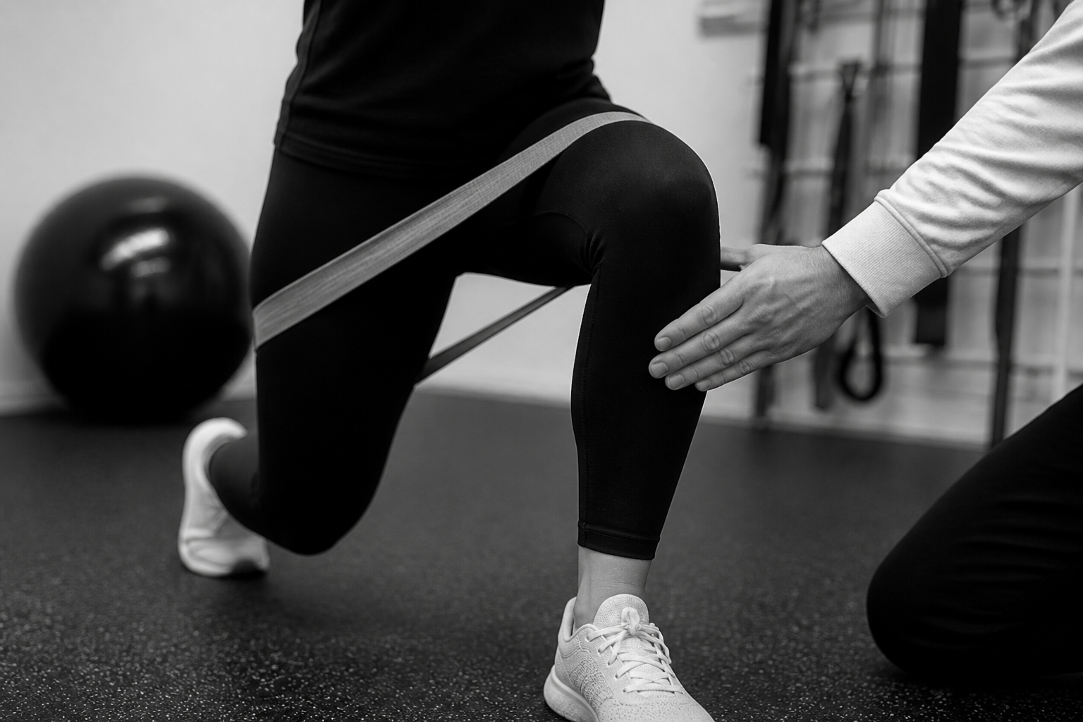 Guided resistance-band exercise therapy in the clinic